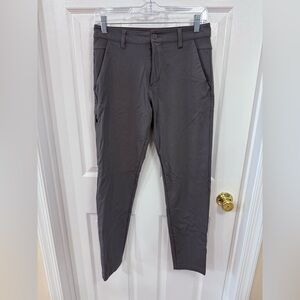 BYLT Premium Basics Everyday Pant 2.0 Slim Fit Mens 31 Gray Stretch Pants